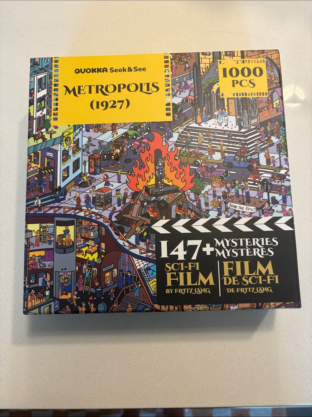 Quokka Metropolis (1927) 1000-Piece Jigsaw Puzzle - Yellow Artwork